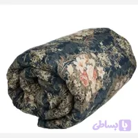 لحاف کرسی گل سرمه ای 3در3