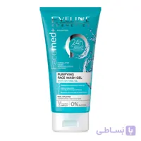 ژل شستشوی صورت اولاین مدل روغن درخت چای ۱۵۰ میلی‌لیتر | Eveline Facemed+ Purifying Face Wash Gel with Tea Tree Oil 150ml