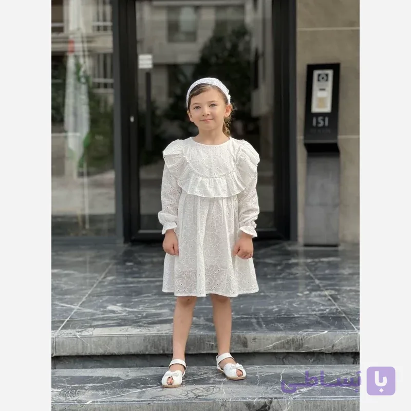 پیراهن دخترانه مدل همتا خامه دوزی