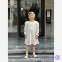 پیراهن دخترانه مدل همتا خامه دوزی