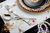 سرویس قاشق و چنگال 30 نفره 140 پارچه لوکاس (رزنباخ) از استیل ضد زنگ کد 4050M مدل براق