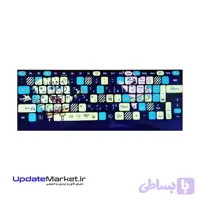 برچسب حروف فارسی و انگلیسی کیبورد طرح باب اسفنجی