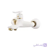 شیر حمام آریانا مدل کارون سفید طلایی