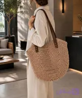 کیف زنانه رافیا بافی مدل لاله