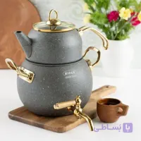کتری و قوری گرانیتی 2.8 لیتر RIVER ریور طوسی کد 5863