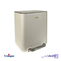 سطل زباله چهارگوش 20 لیتر سفید یونیک UN-4303