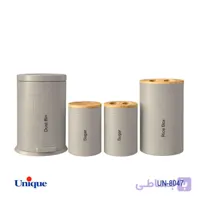 ست 4 پارچه فیلی درب بامبو  فلورانس UN-8047