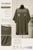 تیشرت زنانه سایز بزرگ طرح پنگوئن