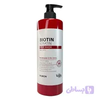 ماسک مو ترمیم کننده دیلمون حاوی بیوتین و کراتین حجم 525 میل