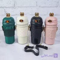 تراول ماگ بند دار چرمی