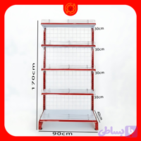 قفسه چند منظوره خودایست 5 طبقه 90×30 کف 40 ارتفاع 170 سانتی متر
