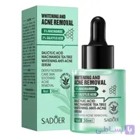 سرم ضد جوش و روشن کننده سادور مدل ANTI-ACNE مناسب برای پوست‌های آکنه‌ای حجم 30 میلی‌لیتر
