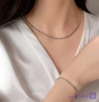 نیمست طنابی زنانه رنگ ثابت