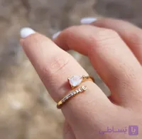 انگشتر زنانه فری سایز رنگ ثابت