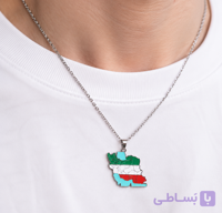 گردنبند ایران همراه با زنجیر کارتیر رنگ ثابت