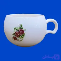 ماگ دست ساز سرامیکی گل سرخی
