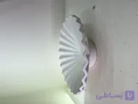 ظرف دکوری چین‌دار پایه‌دار