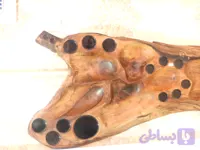 میز مزه خوری چوب گردو با رزین و پایه