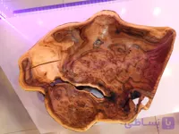 ظرف چوبی دفرمه طرح آقاقیا