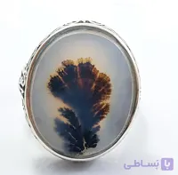 انگشتر نقره شجر قائن تک درخت