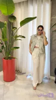 شلوار ابر و بادی زنانه سفید