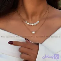 گردنبند دو رج مروارید مینیمال