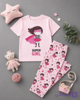ست دخترانه super girl