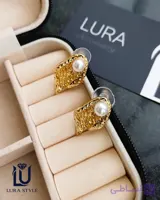 گوشواره استیل با مروارید ۱۰۱۰۵۱