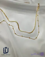 گردنبند دو لاین استیل ۳۰۱۰۰۶