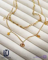 گردنبند C.D  دو لاین استیل ۳۰۱۰۰۷