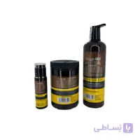 پک شامپو،ماسک مو و روغن آرگان بدون سولفات(900میل+1000میل+100میل)