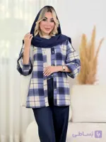 شکت چهارخونه بغل سه دکمه کد 8516