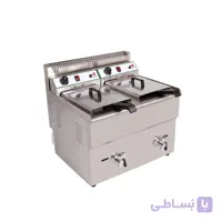 سرخ کن گازی دو لگن 36 لیتری شیر دار اسمارت