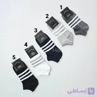 جوراب مچی ۳ خط کبریتی نخی