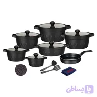 سرویس قابلمه و تابه تیتانیومی 17 پارچه گرانیت کاندید مدل اونیکس | ضمانت اصالت | گارانتی شرکتی | ارسال رایگان | هدیه ویژه