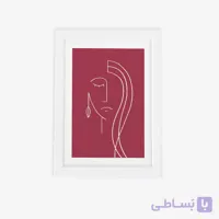 تابلو مینیمال لاین آرت طرح دختر