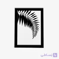 تابلو مدرن برگ سوزنی مشکی