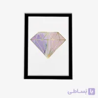 تابلو فانتزی الماس طرح سنگ بنفش