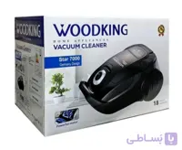 جارو برقی وودکینگ مدل استار 7000 (رنگ مشکی) (گارانتی رسمی  شرکتی 18 ماه)مکش قدرتمند WOODKING