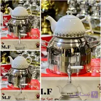 قوری کتری MF طرح ترک  استیل 5 لیتر(کف چدن) با ضمانت شرکتی