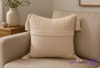 کاور کوسن مدل حصیری سایز ۵۰×۵۰ سانتی‌متر