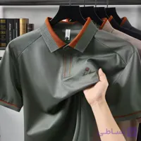 پولوشرت یقه دار مانتیگل مردانه مدل یقه کوبایی 1014