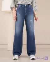 شلوار جین بگ آبی کد 9212