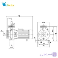 پمپ آب سانتریفیوژ فلنج دار پنتاکس CM 65-200C