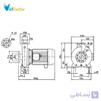 پمپ آب سانتریفیوژ چدنی ابارا MMD4 32-125/0.25 IE2