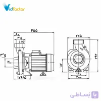 پمپ آب سانتریفیوژ چدنی پنتاکس CST 300/3