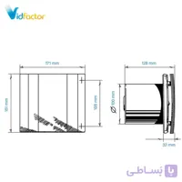 هواکش لوله ای 10سانت  Blauberg Quatro Hi-tech Chrome C 100