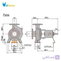 پمپ آب سانتریفیوژ چدنی ابارا 250X200FS2LA