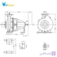 پمپ آب پمپیران گریز از مرکز چدنی 160-32