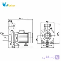 پمپ آب سانتریفیوژ چدنی پنتاکس CST 550/4